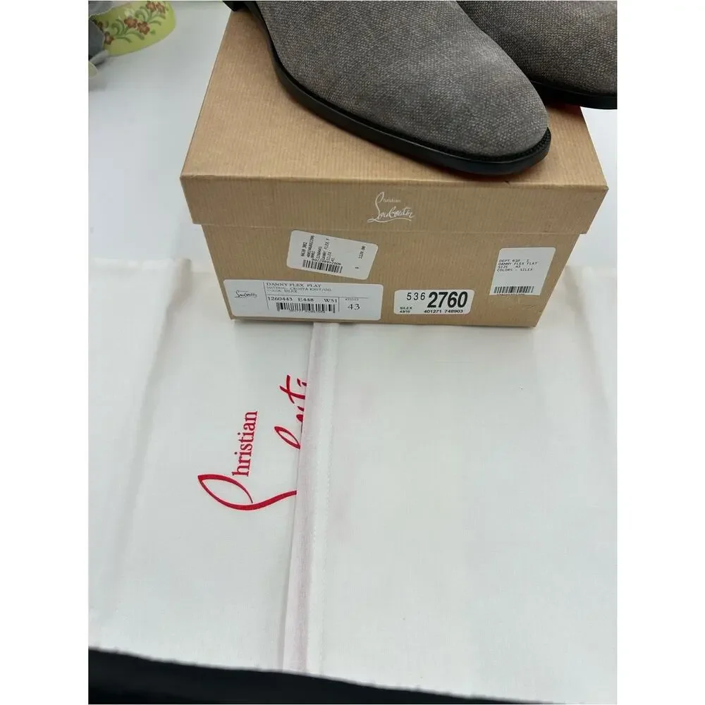Men's Christian Louboutin, Danny flex loafers size 43 made in Italy